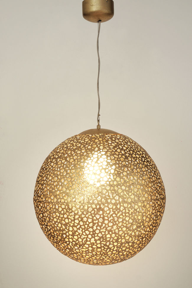 Hängeleuchte 1-flammig Lily Grande Gold Large